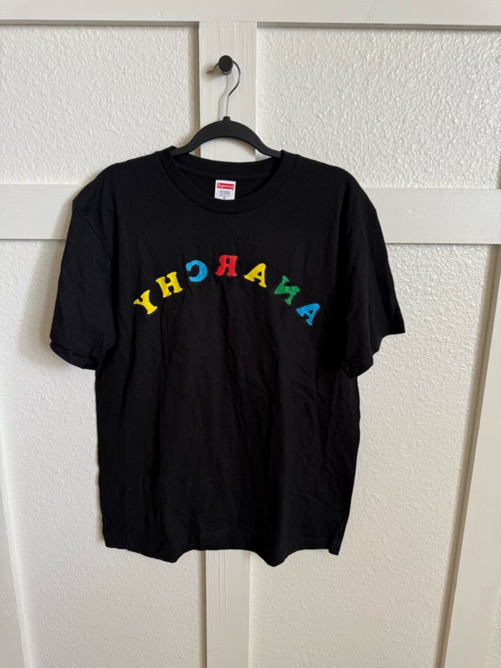 NWOT Supreme x Jamie Reid Anarchy tee | Black | Medium